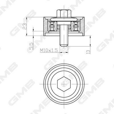 ALTERNATÖR GERGİ RULMANI HYUNDAI ACCENT BLUE 1.4L G4LC 11-> / İ20 1.4L G4LC 12-20 / İ10 1.0L G3LA 13 -18 / KIA PICANTO 1.0L G3LA 11-17 - GMB - OEM 2528604000