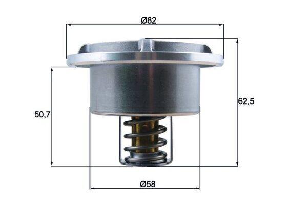 TERMOSTAT Thermostat. heavy duty — MAHLE THD675 - MAHLE