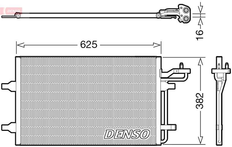 KLİMA RADYATÖRÜ VOLVO C30-C70-S40-V50 05> 1.6-2.0 D2-D3-D4 - DENSO - OEM 31356002