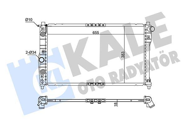 RADYATOR NUBIRA 1.6 16V 2.0 16V (97+) (AT) AL PL BRZ - KALE - OEM 96181369