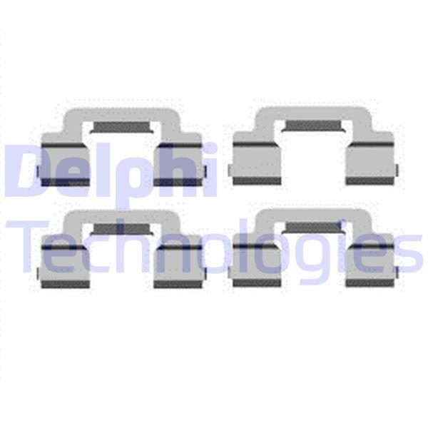 FREN BALATA MONTAJ TAKIMI ARKA CITROEN C6 05> 05> - DELPHI - OEM 4253.29