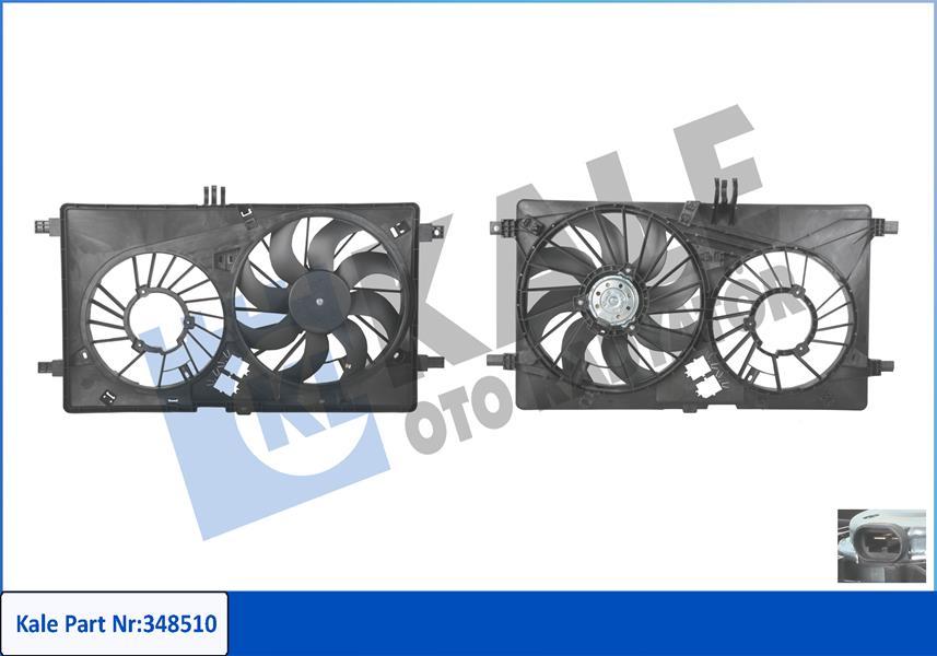 FAN MOTORU KOMPLE OPEL MOVANO B III 10> RENAULT - KALE - OEM 93197577