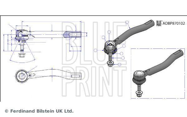 ROT BAŞI E-NV200 (ME0) LEAF (ZE0) - BLUEPRINT - OEM D85204FJ0A