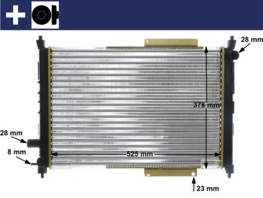 Kühlmittelkühler ROVER 400 - MAHLE