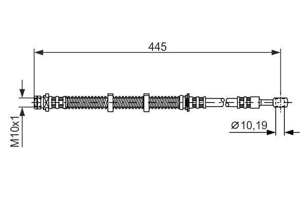 FREN HORTUMU ON LAND ROVER FREELANDER I L314 RANGE ROVER III L322 - BOSCH - OEM SHB000581