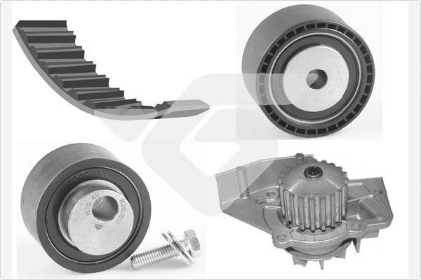 DEVİRDAİMLİ EKSANTRİK GERGİ KİTİ (140x254) PEUGEOT P206-306-PARTNER-EXPERT-BERLINGO-JUMPY-SCUDO 1.9D (98-) DW8 (T) - HUTCHINSON - OEM 0831.58