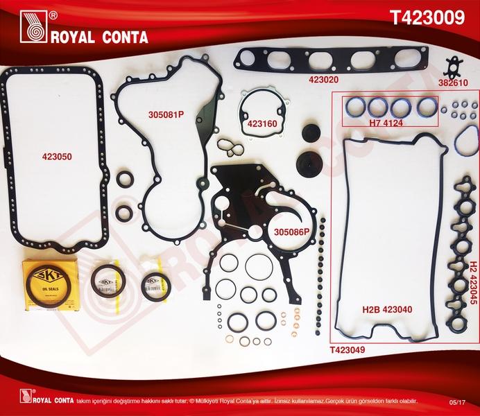 TAKIM CONTA (SKT KEÇELİ+REINZ SUBP.LAST+SKC`SİZ) MASTER 2.2-2.5 DCI (G9T-G9U) - ROYAL