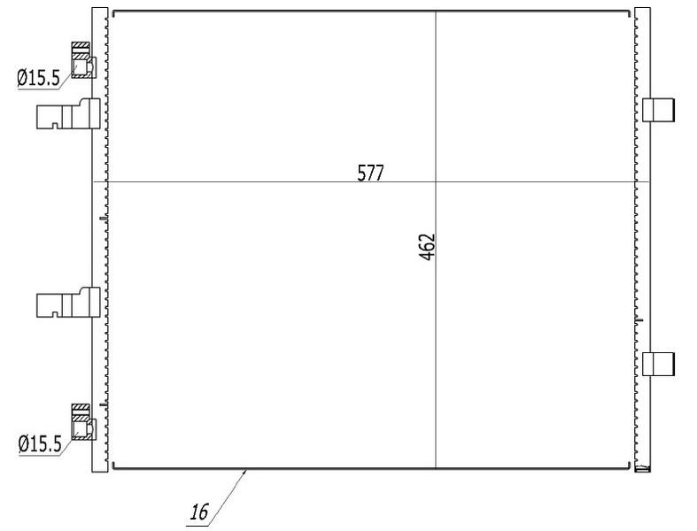 KLİMA KONDENSERİ TRAFIC II 2.0 DCİ 01=> OPEL VİVARO A 2.0 CDTİ 01=> (OTO.-MEK.) - ORIS - OEM 8200895918