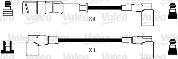 ATESLEME KABLOSU SETI MERCEDES M102 M111 W201 W123 C123 W124 C124 - VALEO - OEM A1021501918