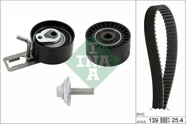 EKSANTRİK GERGİ KİTİ (EURO5 139 DİŞ) P107-206-207-307-BIPPER-C2-C3-NEMO-XSARA 1.4HDI FIESTA V-FUSION 1.4TDCI (02-) - INA - OEM 1608747680
