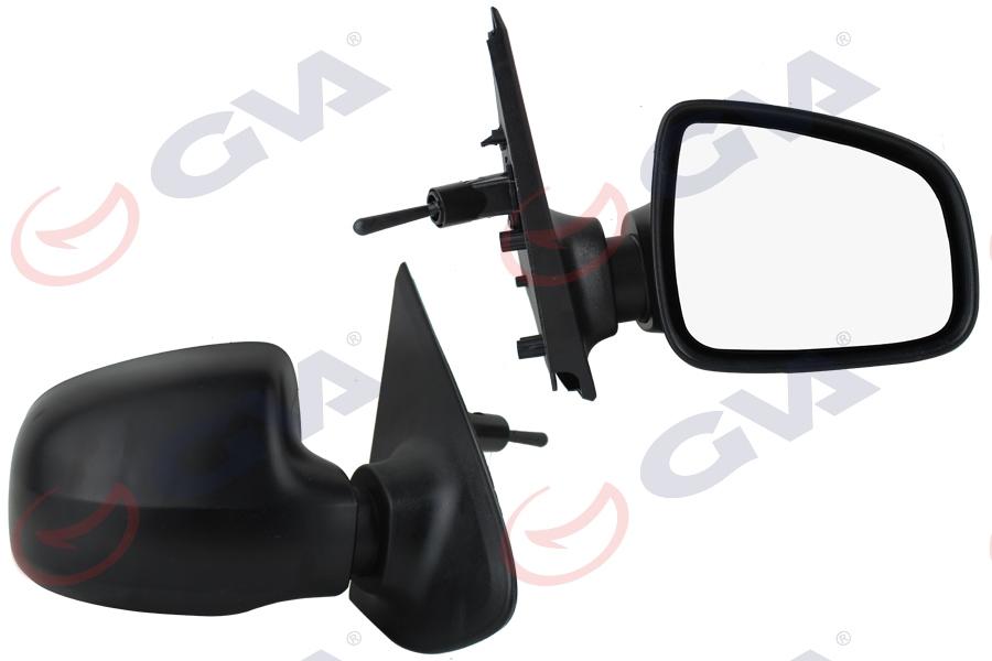DIŞ DİKİZ AYNASI SAĞ SANDERO STEPWAY 12> MEKANİK+SİYAH KAPAK+KONVEKS VM-6804R - GVA - OEM 963018898R
