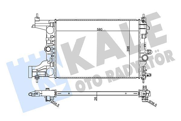 SU RADYATORU ASTRA J 1.3 1.7 CDTI 2009-2015 - KALE - OEM 1300301
