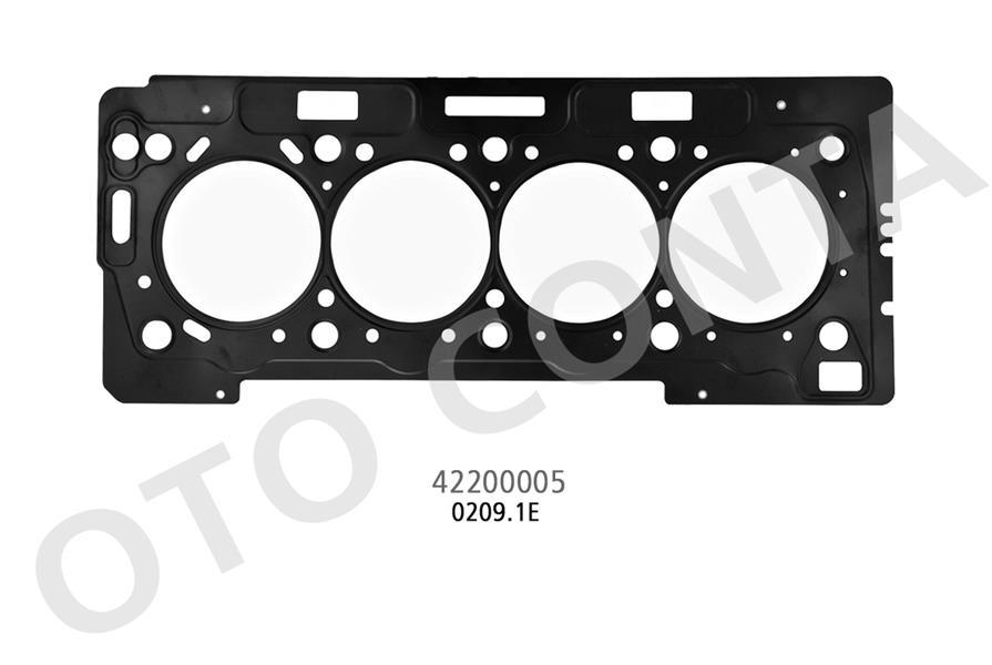 SKC ÇELİK 0.50mm P206-P307-PARTNER-BERLINGO-C2-C3-C4 1.6 16V (75.50=>79.9mm) (N6A - NFU (TU5JP4) - OTOCONTA - OEM 0209.1E