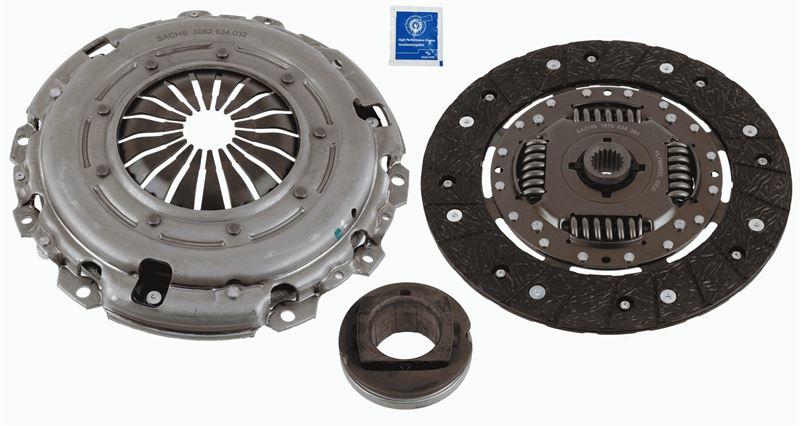 DEBRİYAJ SETİ P206-P307-P406-P407-PARTNER-BERLINGO-EXPERT-C4-C5-C8-JUMPY-XSARA-SCUDO 1.8 16V-2.0 16V HDI (EW10J4-EW10A-EW7A-EW7J4) - SACHS - OEM 1611268580