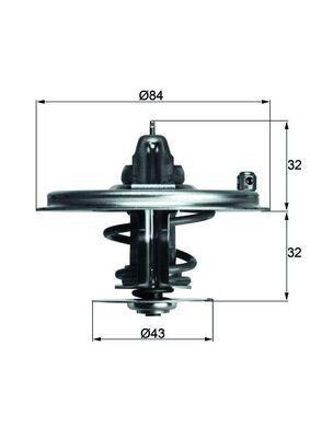 TERMOSTAT BMW 8 (E31) 71C - MAHLE - OEM 11531731486