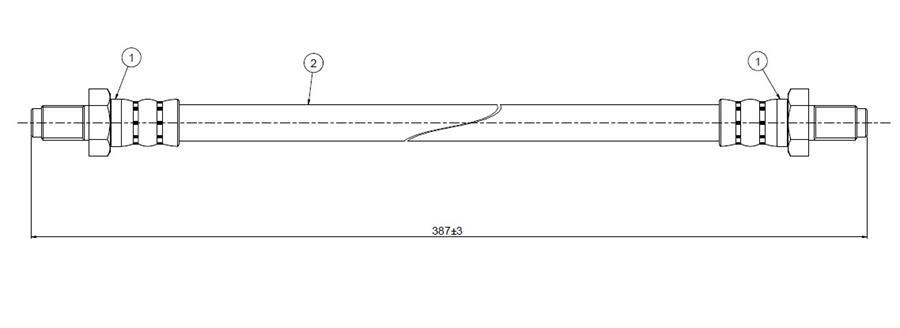 FREN HORTUMU ARKA LT 28>50 - CAVO - OEM 281611771