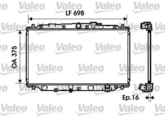 RADYATOR PRELUDE ACCORD 93 AUTO - VALEO - OEM 19010-P14-A01