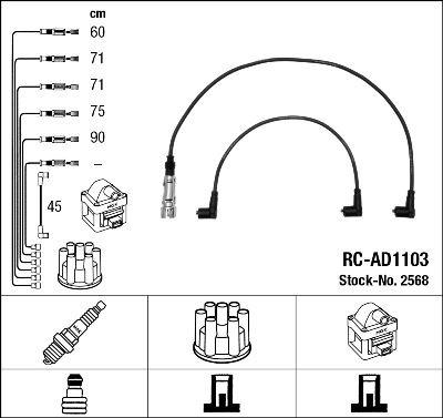 RC-AD1103 ATEŞLEME KABLOSU - NGK