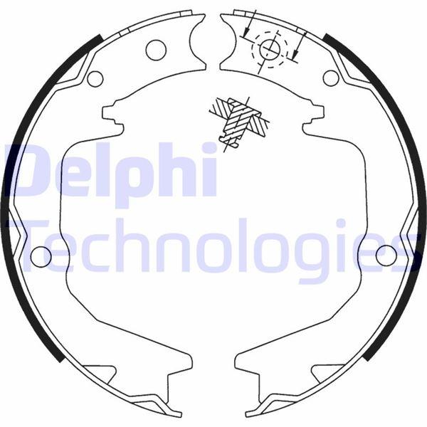 FREN PABUCU EL FRENİ MITSUBISHI ECLİPSE. GALANT 01/93> - DELPHI