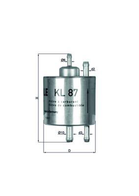 YAKIT FILTRESI MERCEDES M166 W168 W414 - MAHLE - OEM A0024773801