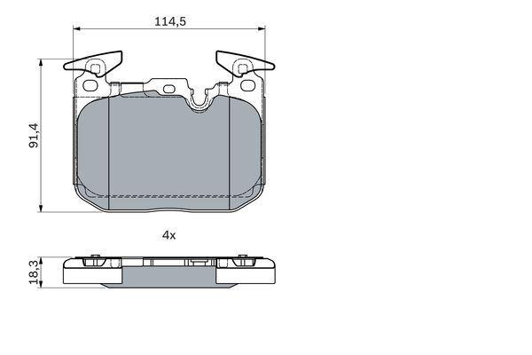 FREN BALATASI ON BMW F20 F21 F22 F23 F30 F31 F32 F33 F34 F36 - BOSCH - OEM 34116878876
