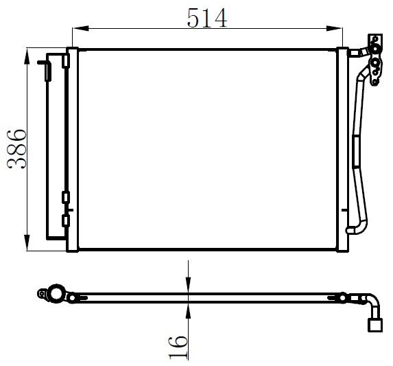 KLIMA RADYATORU BMW X5 E53 - ORIS - OEM 64536914216