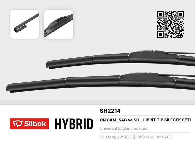 SILECEK SUPURGESI TAKIMI ON 550mm / 350mm HYUNDAI GETZ [TB] MUZ TIP - SILBAK - OEM 9835017000