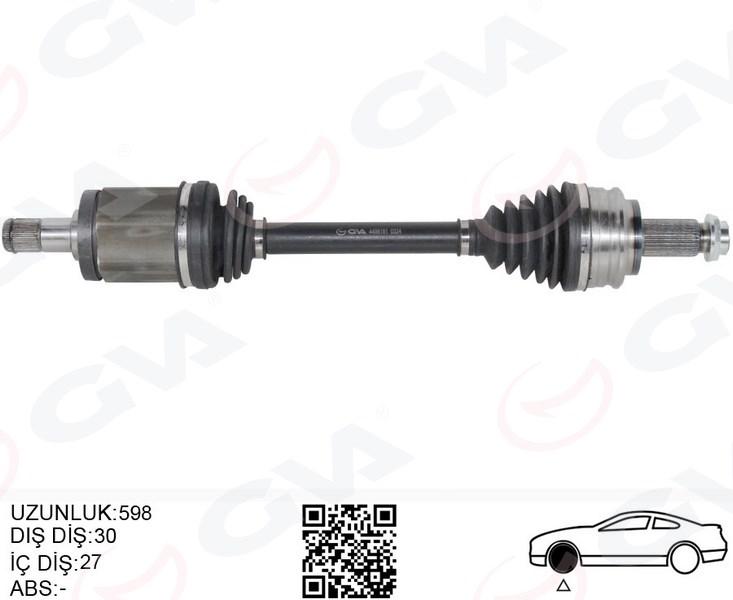 KOMPLE AKS ÖN SOL BMW X3 E83 04>11 (598MM) - GVA - OEM 31607529201