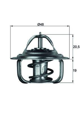 TERMOSTAT (71C) ASTRA F-ASTRA G-VECTRA A-B-CORSA A-B-KADETT C-D-E - MAHLE