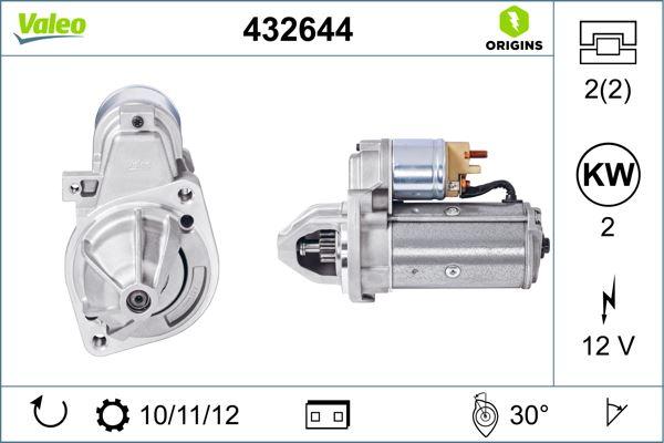MARS MOTORU (12V 2.0kW 11 DIS) MERCEDES W124 W202 W203 W210 W211 W638 W639 B901>B904 - VALEO - OEM A0041518901
