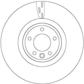 FREN DISKI ON LAND ROVER DEFENDER L663 DISCOVERY V L462 RANGE ROVER L405 L494 - TRW - OEM LR098968