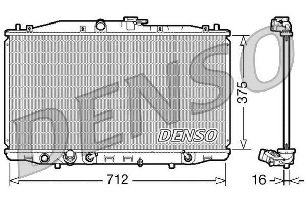 RADİATOR. ENGİNE COOLİNG HONDA ACCORD VII (03-08) - DENSO - OEM 19010RBA901