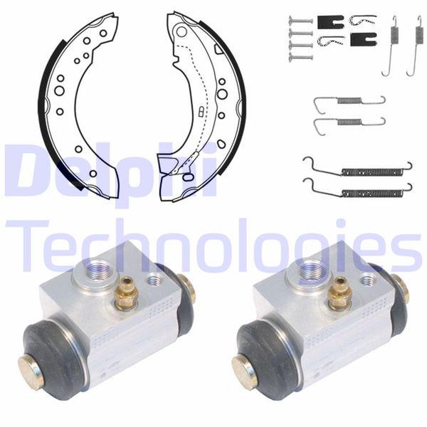 FREN PABUÇ KİTİ ARKA CITROEN C2. C2 ENTERPRİSE. C3. C3 PLURİEL / PEUGEOT 1007 04/02> - DELPHI