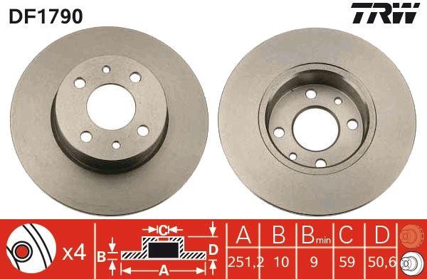 ARKA FREN DISKI FIAT BRAVO II 07> STILO 01> - TRW - OEM 46758715