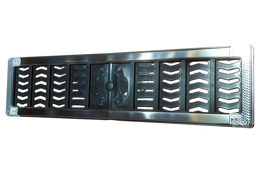 PLAKA ALTLIĞI PASLANMAZ BEYAZ REFLEKTÖRLÜ (2 Lİ TAKIM) (HIRDAVAT) - AUTO - OEM PLAKALIK