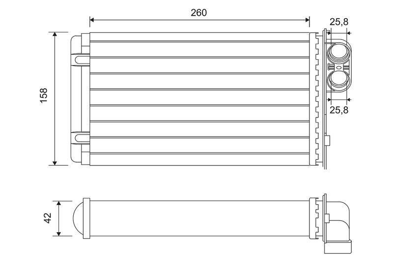 KALORIFER RADYATORU LAGUNA CAG - VALEO - OEM 7701039481