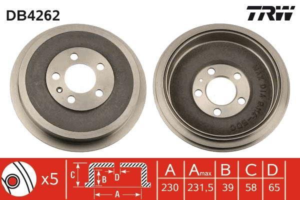 FREN KAMPANASI ARKA ROOMSTER 1.2 TDI-1.4-1.4 TDI-1.6-1.9 TDI 06=> OCTAVİA 1.4-1.6-1.9 TDI (96-10) - TRW - OEM 1J0609617B