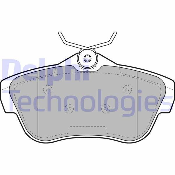 FREN BALATASI ARKA (113MM) JUMPY  EXPERT 16 HDI  07- - DELPHI - OEM 4253.68