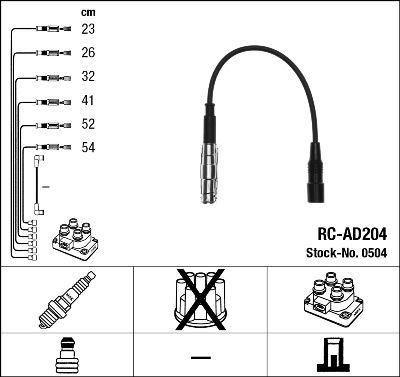 RC-AD204 ATEŞLEME KABLOSU - NGK