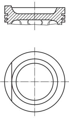 PİSTON COMPLETE (81.26)MM VW - MAHLE