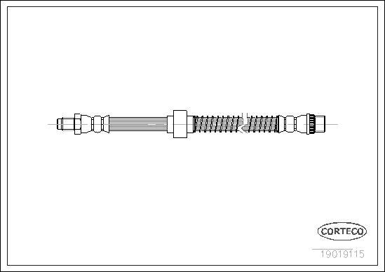 ÖN FREN HORTUMU PARTNER 96> BERLINGO 96> XSARA 97> C2 03> (438xM10) - CORTECO - OEM 4806.85