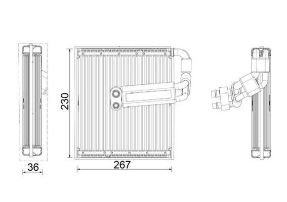 EVAPORATÖR VOLVO XC40-C40 18> - MAHLE - OEM 32226175