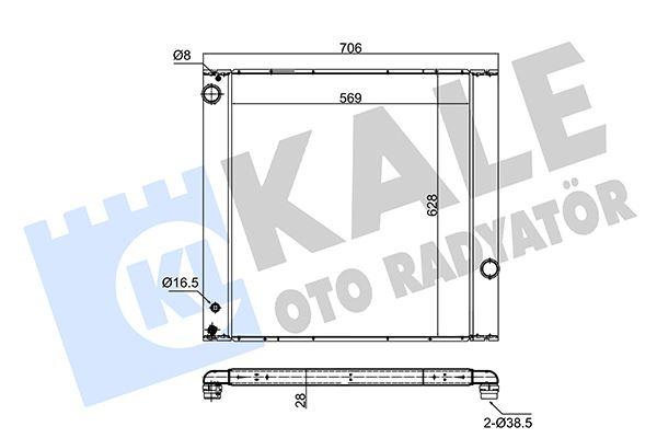 RADYATOR III (MT) AL PL BRZ - KALE - OEM PCC000850