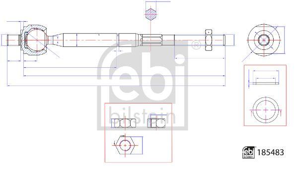 ROT MİLİ MAZDA - FEBI - OEM K12332240