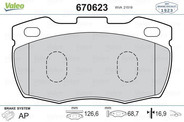 FREN DISK BALATASI ON 110 2.3 2.5 3.5 2.3D 2.5D 06 84-08 90 DEFENDER 110 2.5 3.5 3.9 2.2D 2.4D 2.5D - VALEO - OEM RTC5574