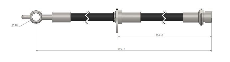 FREN HORTUMU sağ ön PRIUS 03-09 - CAVO - OEM 9094702C47