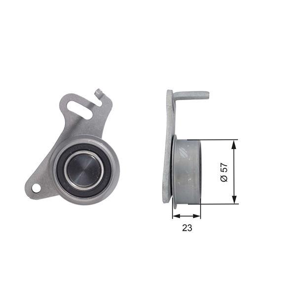 EKSANTRİK GERGİ RULMANI H100 2.5D-H1 2.5D-STAREX 2.5TCI-PAJERO 2.5TD-GALLOPER-L200-L300-L400 - GATES - OEM 2335742010