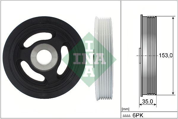 KRANK KASNAĞI P206-P207-P208-P308-P508-P3008-P5008-PARTNER-C2-C3-NEMO C4-C5-BERLINGO 1.4-1.6 HDI FORD FOCUS II-III - GALAXY - GRAND C-MAX - TOURNEO CONNECT - TRANSİT 1.6 TDCI - INA - OEM 0515.T3