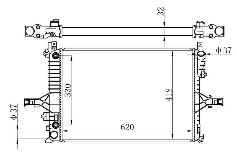 MOTOR SU RADYATÖR VOLVO S60 01>10 S80 98>06 V70 00>07 XC70 00>07 - ORIS - OEM 8602539