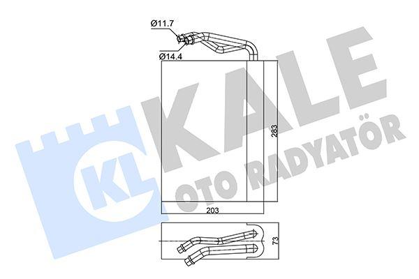 EVAPORATOR ASTRA-CALIBRA-VECTRA-VAUXHALL ASTRA-CALIBRA - KALE - OEM 1618002